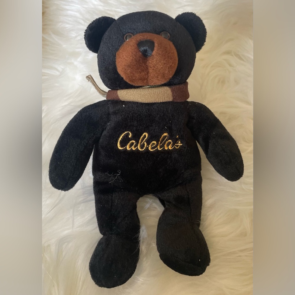 Cabela's Burt the Black Bear Beanbag Plush Stuffed Animal 8"